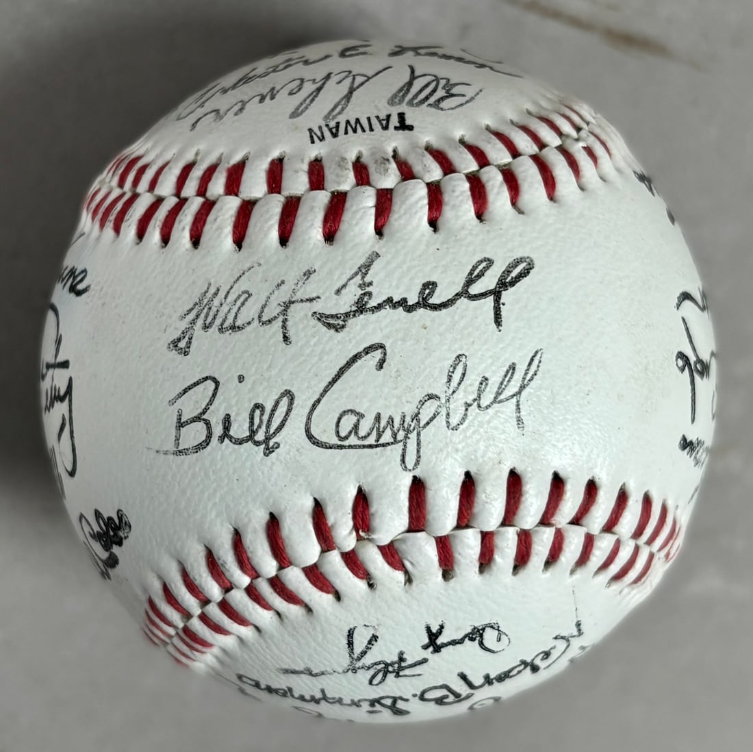 Pair Original Team Facsimile Signed Baseballs - 7