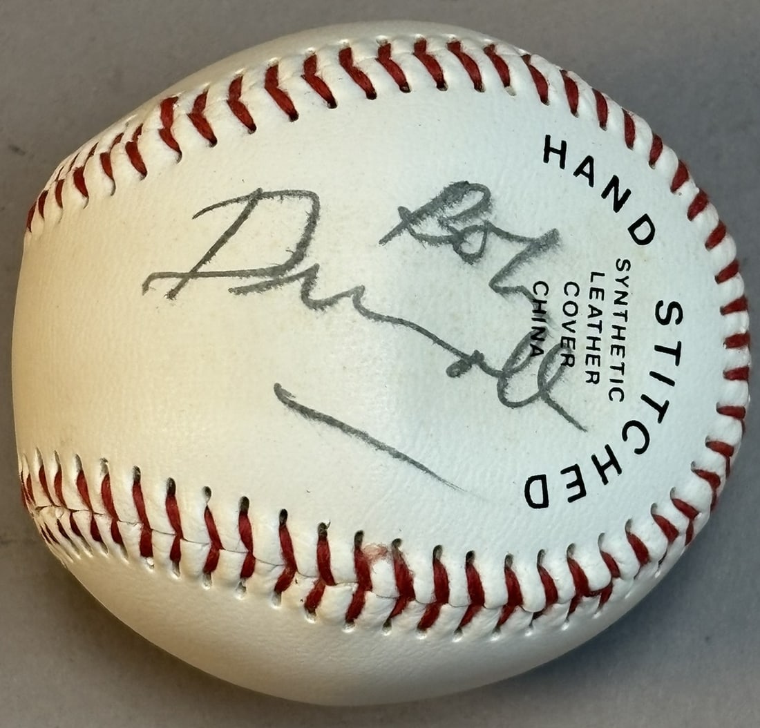 Dunlop Soft Kore No 065 Signed Baseball: PLEASE SEE ALL PHOTOS AND USE THEM AS A BETTER IDEA ON DESCRIPTION! ASK ANY QUESTIONS! PLEASE NOTE WE OFFER IN HOUSE SHIPPING & HAVE BIDDING AVAILABLE ON OUR OWN WEBSITE! If you win on LIVE AUCTIONEER