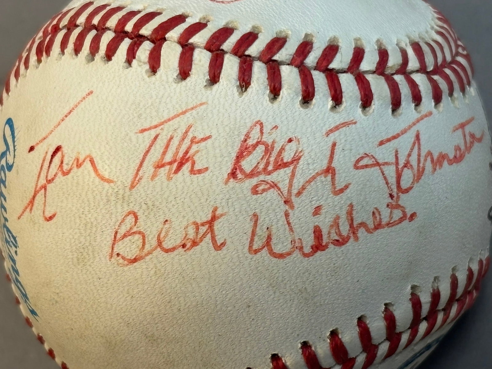 VINTAGE UNKNOWN TEAM SIGNED BASEBALL - 10