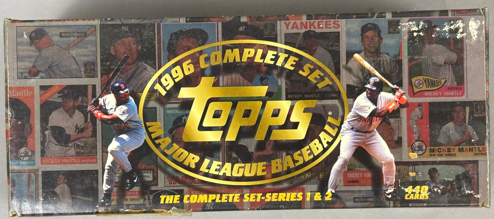 1996 Topps Complete MLB Baseball Card Set NIP MIP: PLEASE SEE ALL PHOTOS AND USE THEM AS A BETTER IDEA ON DESCRIPTION! ASK ANY QUESTIONS! PLEASE NOTE WE OFFER IN HOUSE SHIPPING & HAVE BIDDING AVAILABLE ON OUR OWN WEBSITE! If you win on LIVE