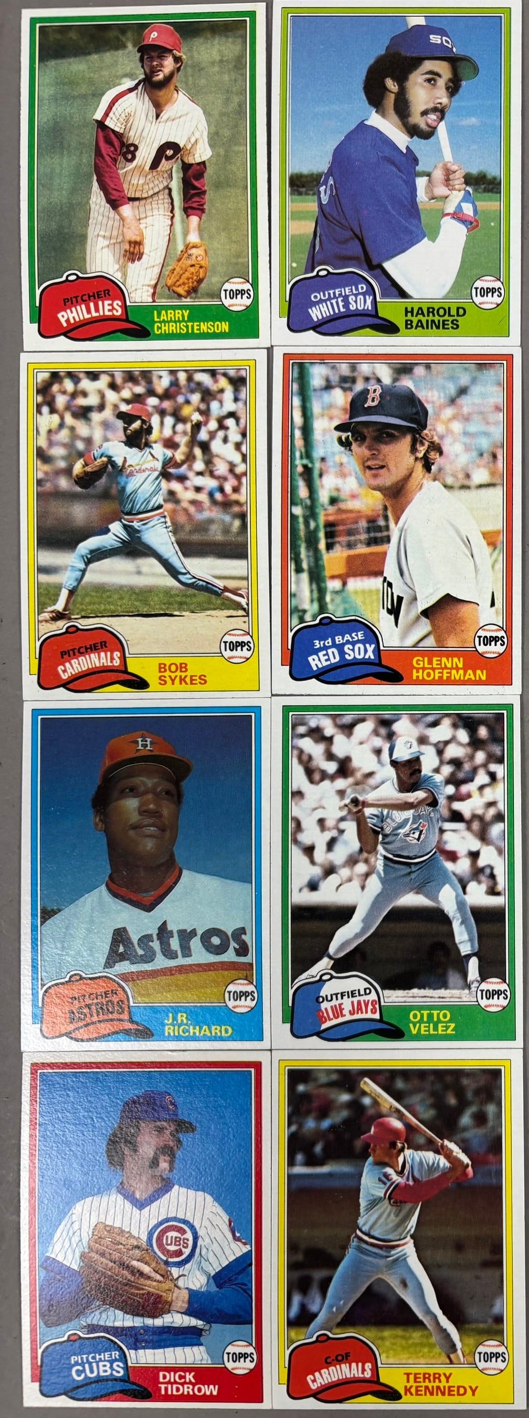 Pair Vintage 1981 Topps Baseball Complete Sets - 9