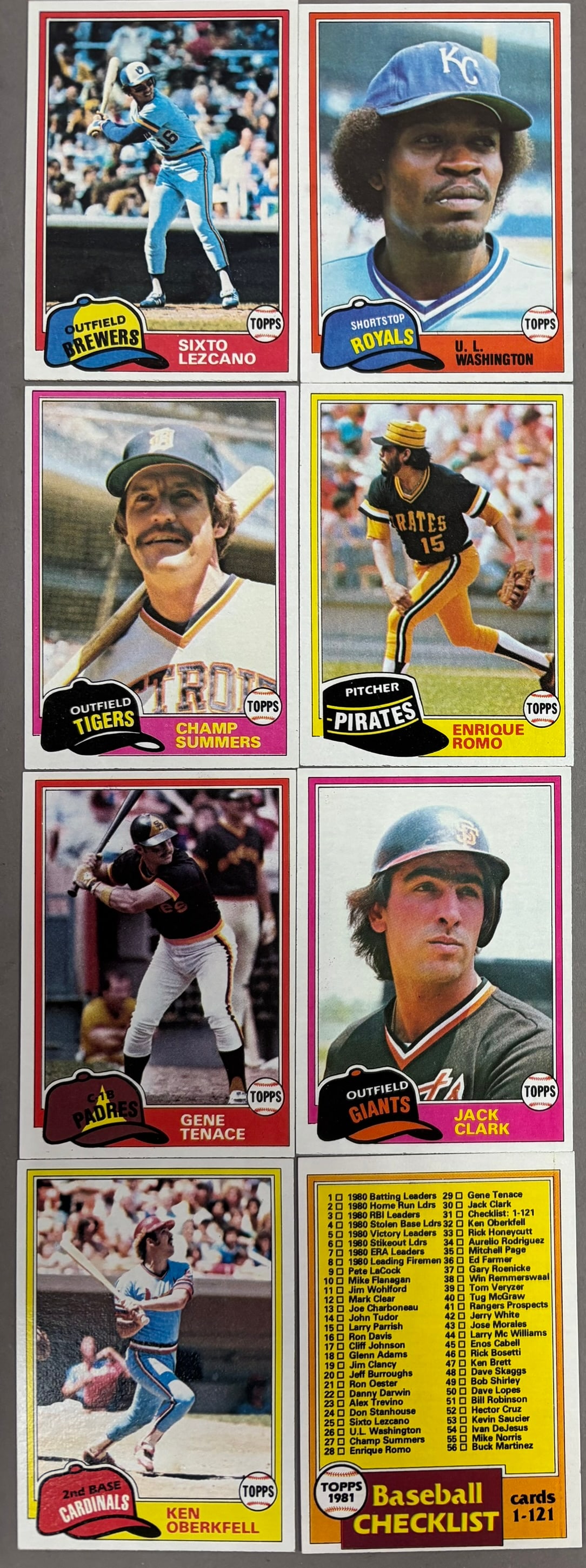 Pair Vintage 1981 Topps Baseball Complete Sets - 19