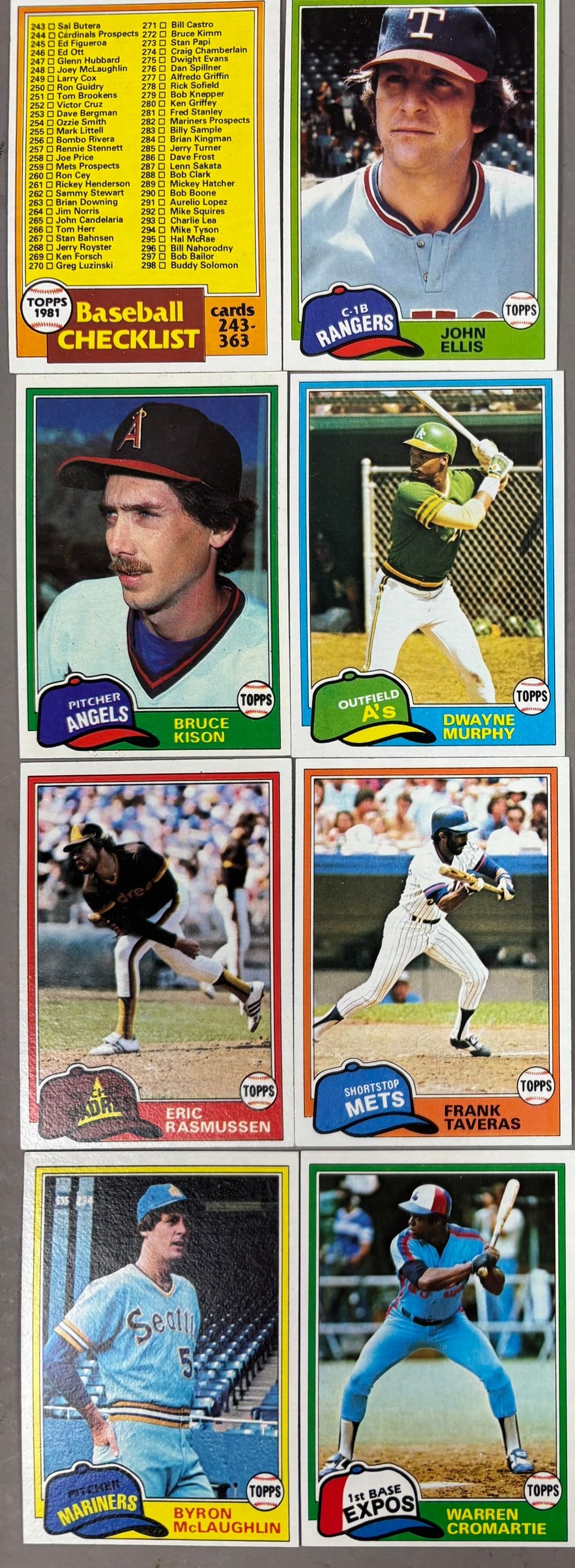 Pair Vintage 1981 Topps Baseball Complete Sets - 7