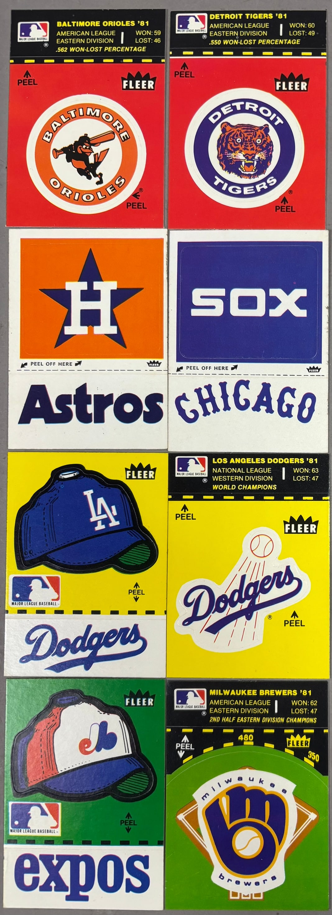 Pair 1982 Topps & Fleer Baseball Complete Sets - 10