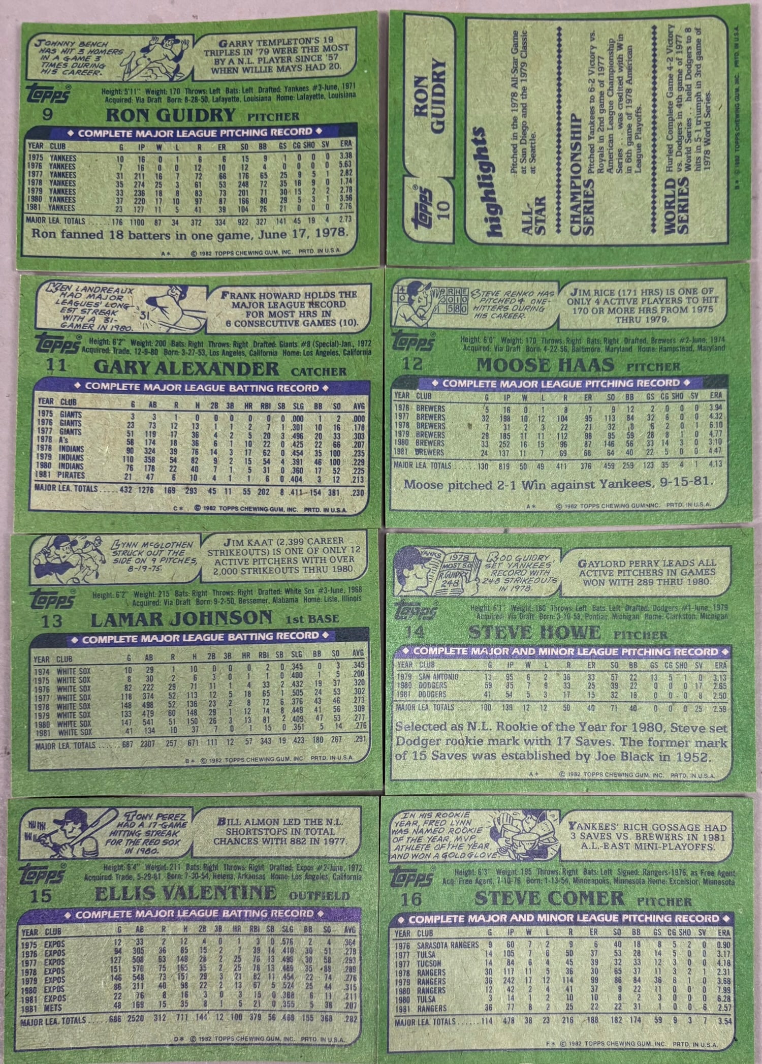 Pair 1982 Topps & Fleer Baseball Complete Sets - 16