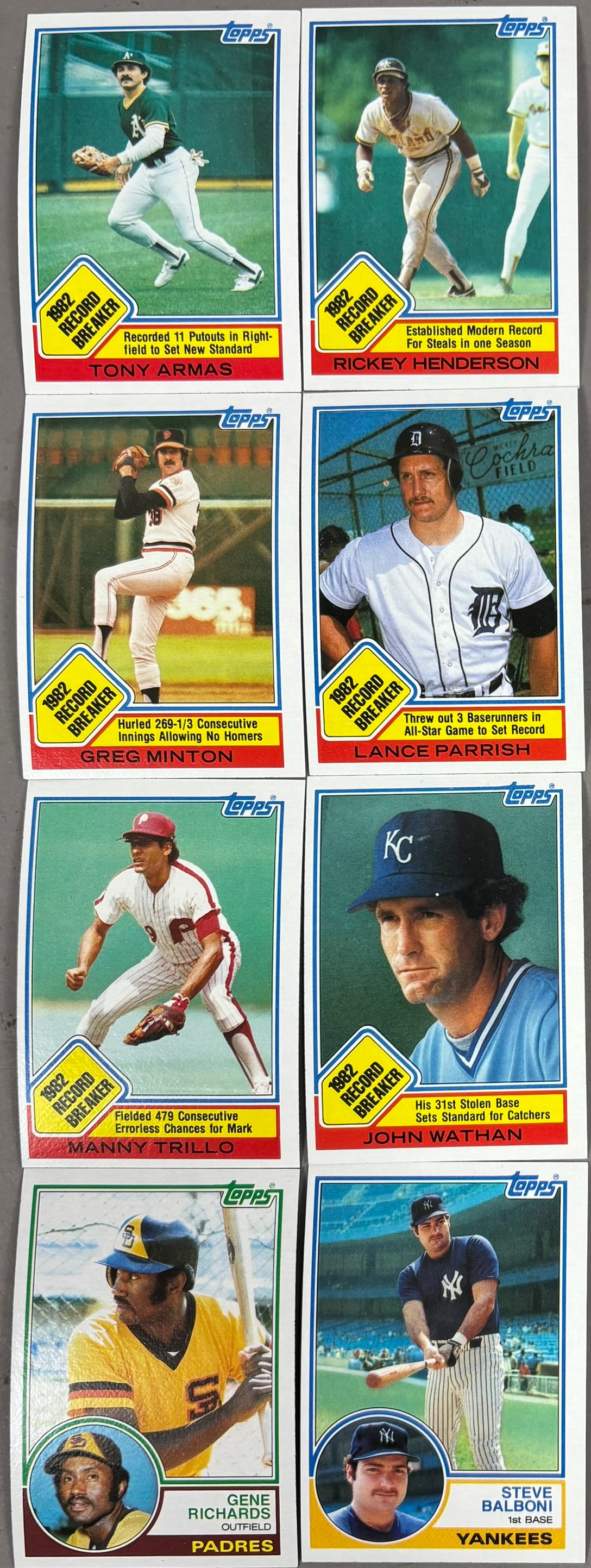 1983 TOPPS & FLEER COMPLETE BASEBALL CARD SETS - 4