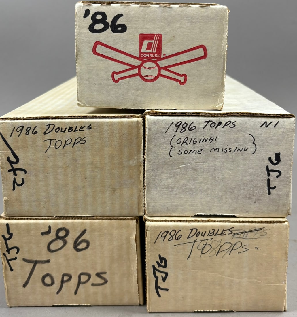 Lot 1986 Topps Donruss Baseball Card Set & call: pop m PLEASE SEE ALL PHOTOS AND USE THEM AS A BETTER IDEA ON DESCRIPTION! ASK ANY QUESTIONS! PLEASE NOTE WE OFFER IN HOUSE SHIPPING & HAVE BIDDING AVAILABLE ON OUR OWN WEBSITE! If you win on LIVE
