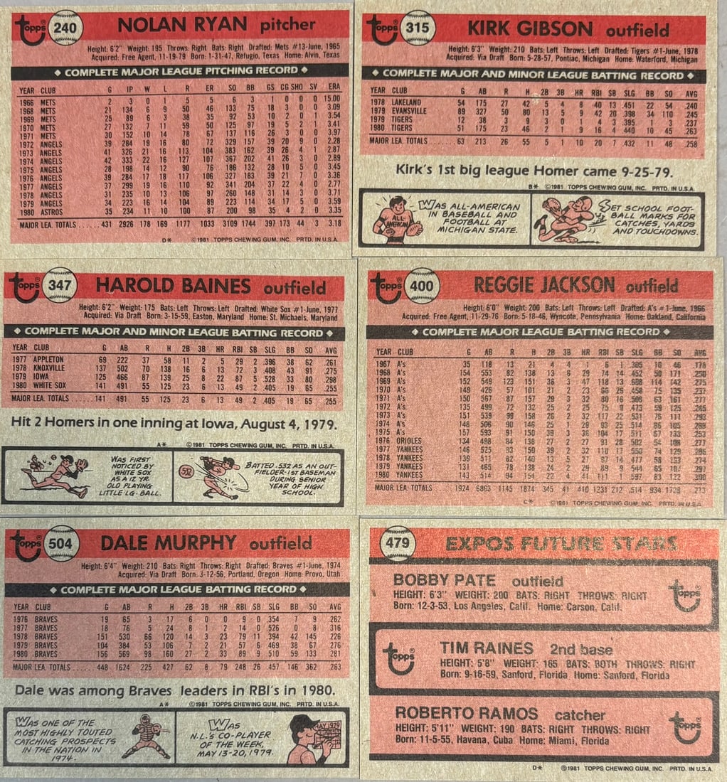 1981 Donruss Baseball Complete Set + Error Cards - 10