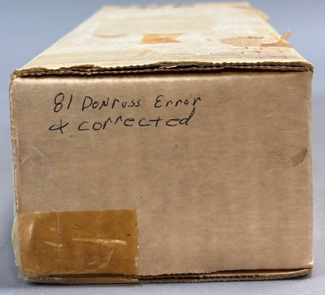 1981 Donruss Baseball Complete Set + Error Cards: PLEASE SEE ALL PHOTOS AND USE THEM AS A BETTER IDEA ON DESCRIPTION! ASK ANY QUESTIONS! PLEASE NOTE WE OFFER IN HOUSE SHIPPING & HAVE BIDDING AVAILABLE ON OUR OWN WEBSITE! If you win on LIVE AUCTIONEER