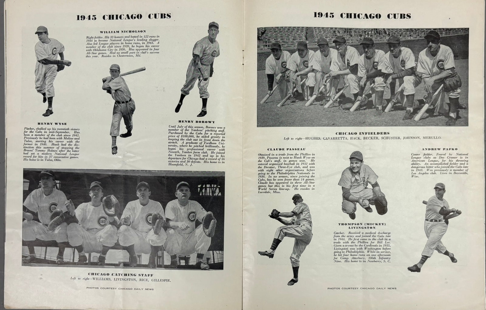 1945 World Series Program Game Ball WW2 Vets - 15