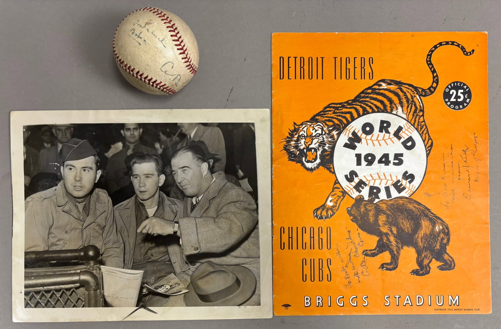 1945 World Series Program Game Ball WW2 Vets (1 of 19)