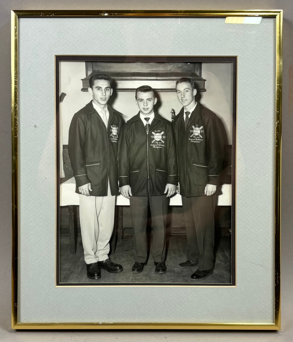 1951 Al Kaline City Champs Framed 13x11 Photo: PLEASE SEE ALL PHOTOS AND USE THEM AS A BETTER IDEA ON DESCRIPTION! ASK ANY QUESTIONS! PLEASE NOTE WE OFFER IN HOUSE SHIPPING & HAVE BIDDING AVAILABLE ON OUR OWN WEBSITE! If you win on LIVE