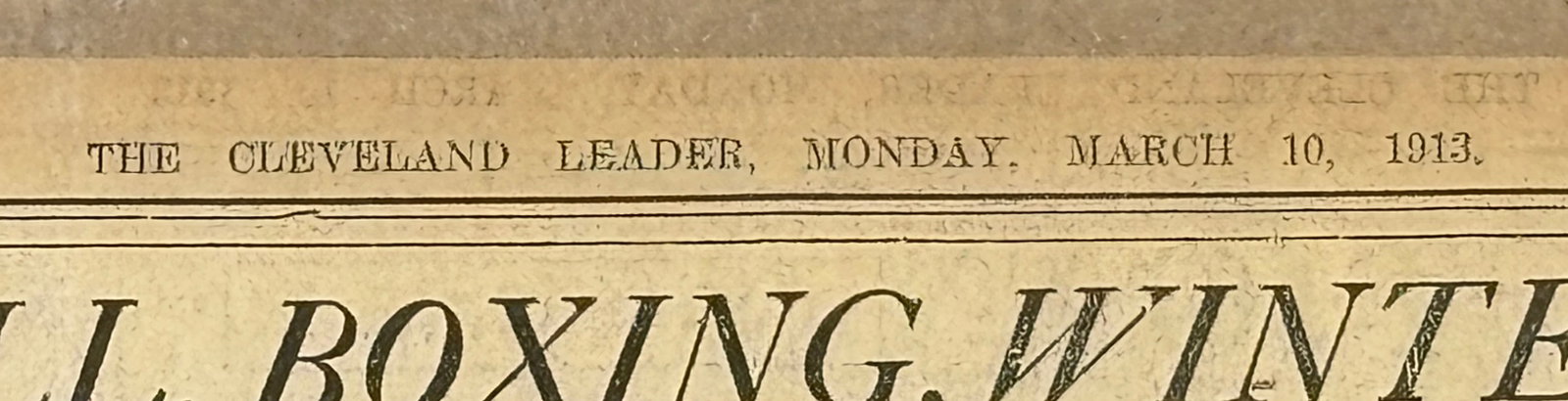 Cleveland Reader 1913 NAPS Baseball Team Newspaper - 2