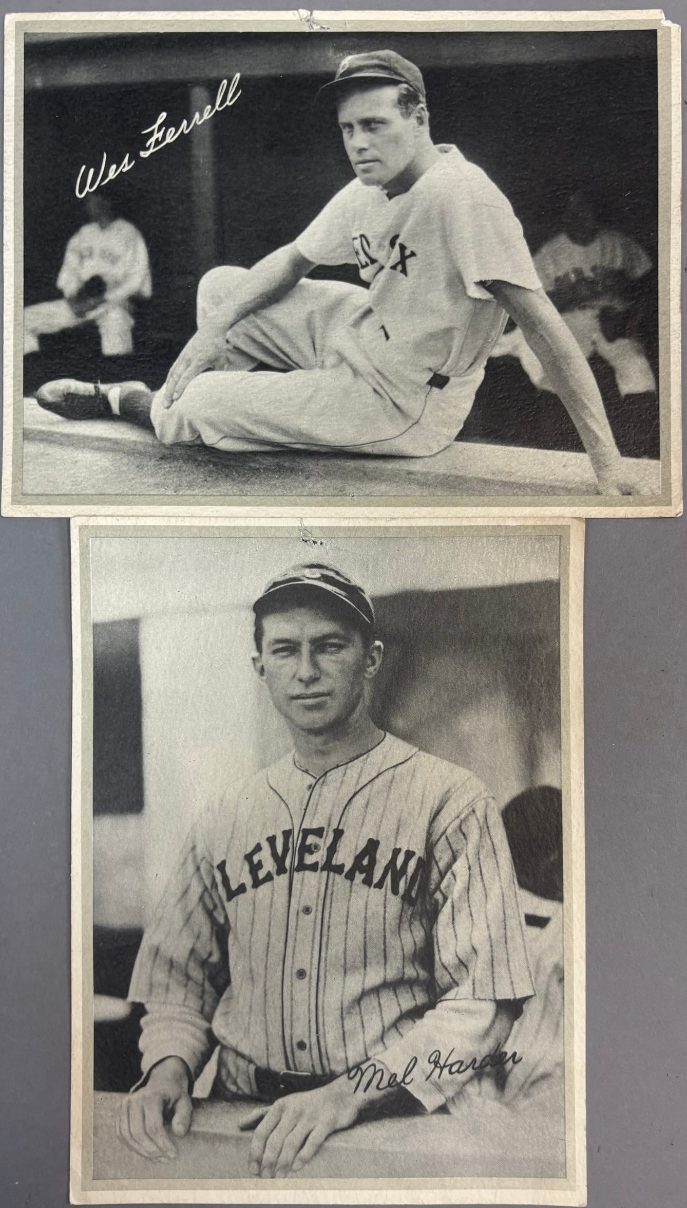 2 R311 Wes Ferrell & Mel Harper Baseball Premiums: PLEASE SEE ALL PHOTOS AND USE THEM AS A BETTER IDEA ON DESCRIPTION! ASK ANY QUESTIONS! PLEASE NOTE WE OFFER IN HOUSE SHIPPING & HAVE BIDDING AVAILABLE ON OUR OWN WEBSITE! If you win on LIVE