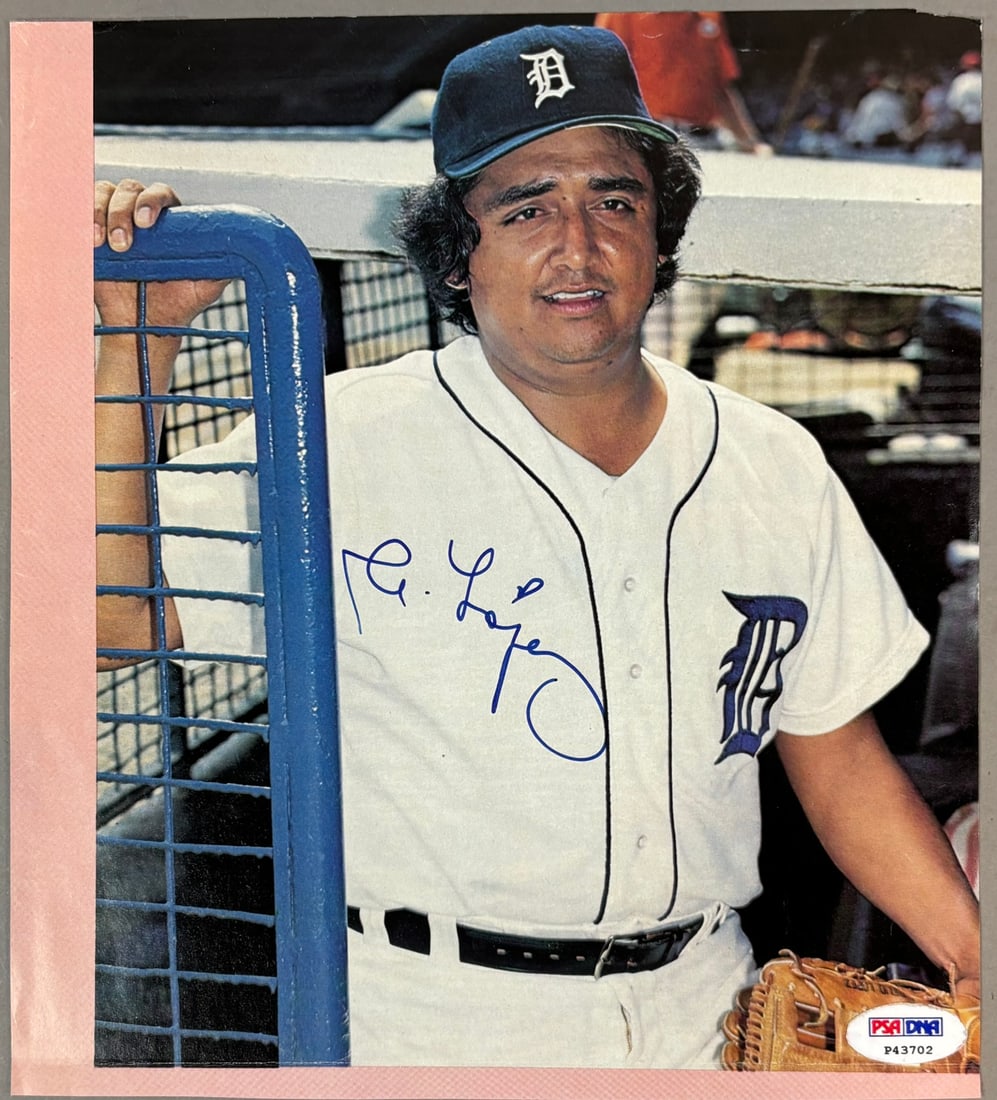 Detroit Tigers Aurelio Lopez Signed 8x10 Photo PSA: P43702 cert number - PLEASE SEE ALL PHOTOS AND USE THEM AS A BETTER IDEA ON DESCRIPTION! ASK ANY QUESTIONS! PLEASE NOTE WE OFFER IN HOUSE SHIPPING & HAVE BIDDING AVAILABLE ON OUR OWN WEBSITE! If you