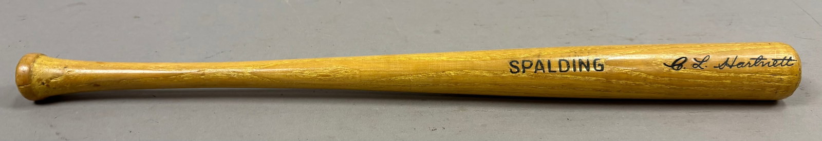 Antique Spalding 16" Gabby Hartnett Baseball Bat: PLEASE SEE ALL PHOTOS AND USE THEM AS A BETTER IDEA ON DESCRIPTION! ASK ANY QUESTIONS! PLEASE NOTE WE OFFER IN HOUSE SHIPPING & HAVE BIDDING AVAILABLE ON OUR OWN WEBSITE! If you win on LIVE AUCTIONEER