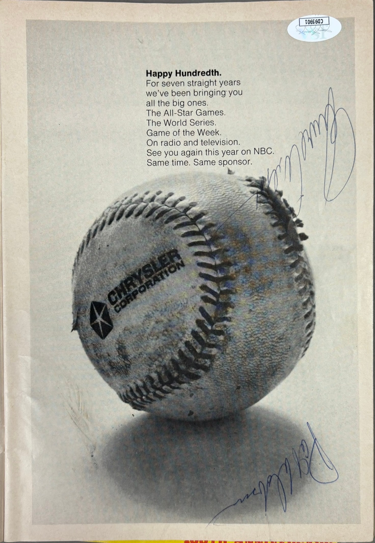 1969 Pat Dobson Earl Wilson Tigers Signed Program: PLEASE SEE ALL PHOTOS AND USE THEM AS A BETTER IDEA ON DESCRIPTION! ASK ANY QUESTIONS! PLEASE NOTE WE OFFER IN HOUSE SHIPPING & HAVE BIDDING AVAILABLE ON OUR OWN WEBSITE! If you win on LIVE
