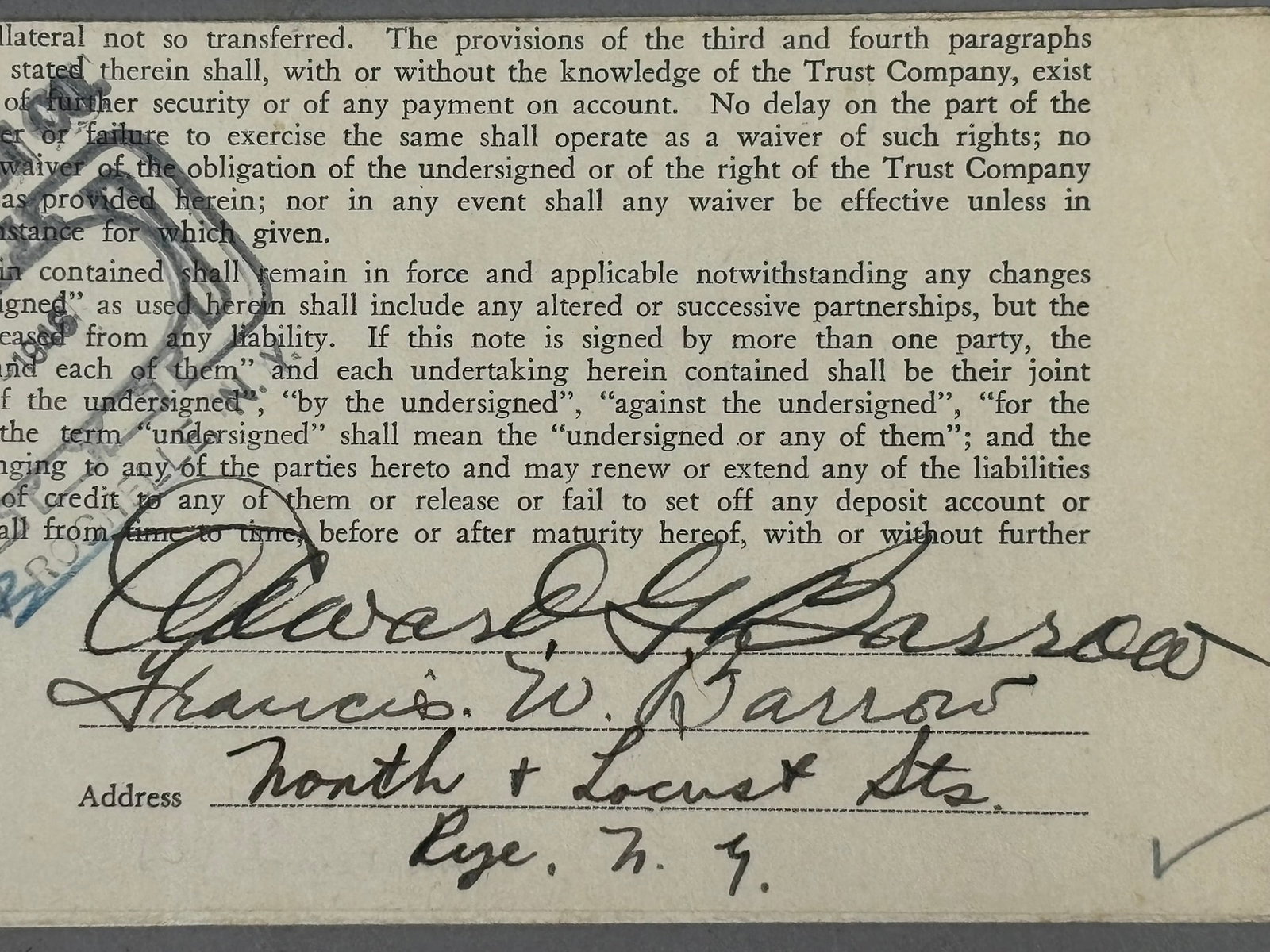 1946 Edward Barrow Yankees Baseball Signed Doc - 12