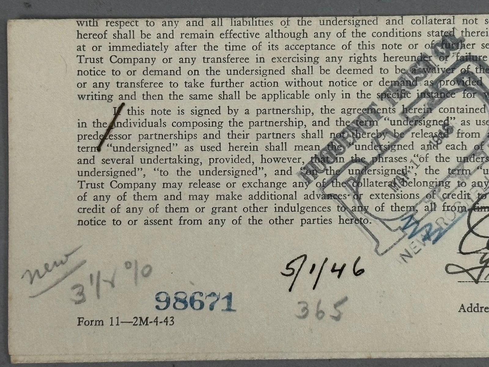 1946 Edward Barrow Yankees Baseball Signed Doc - 13