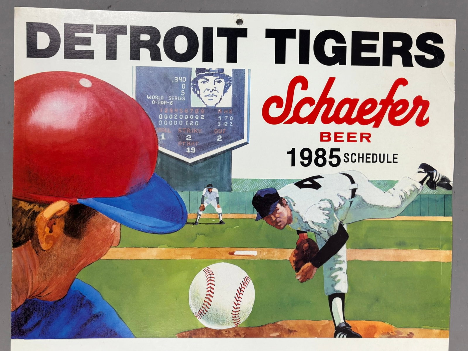 6 Schaefer Strohs Detroit Tigers Baseball Posters - 13