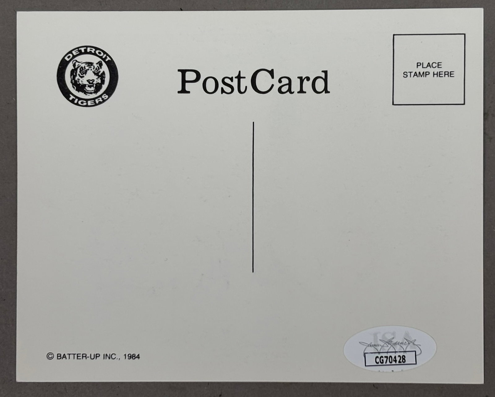 1984 Dave Bergman Signed Postcard w/ JSA Cert - 4