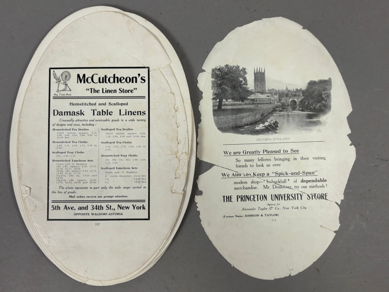 1908 Yale vs Princeton Leather Football Program - 12