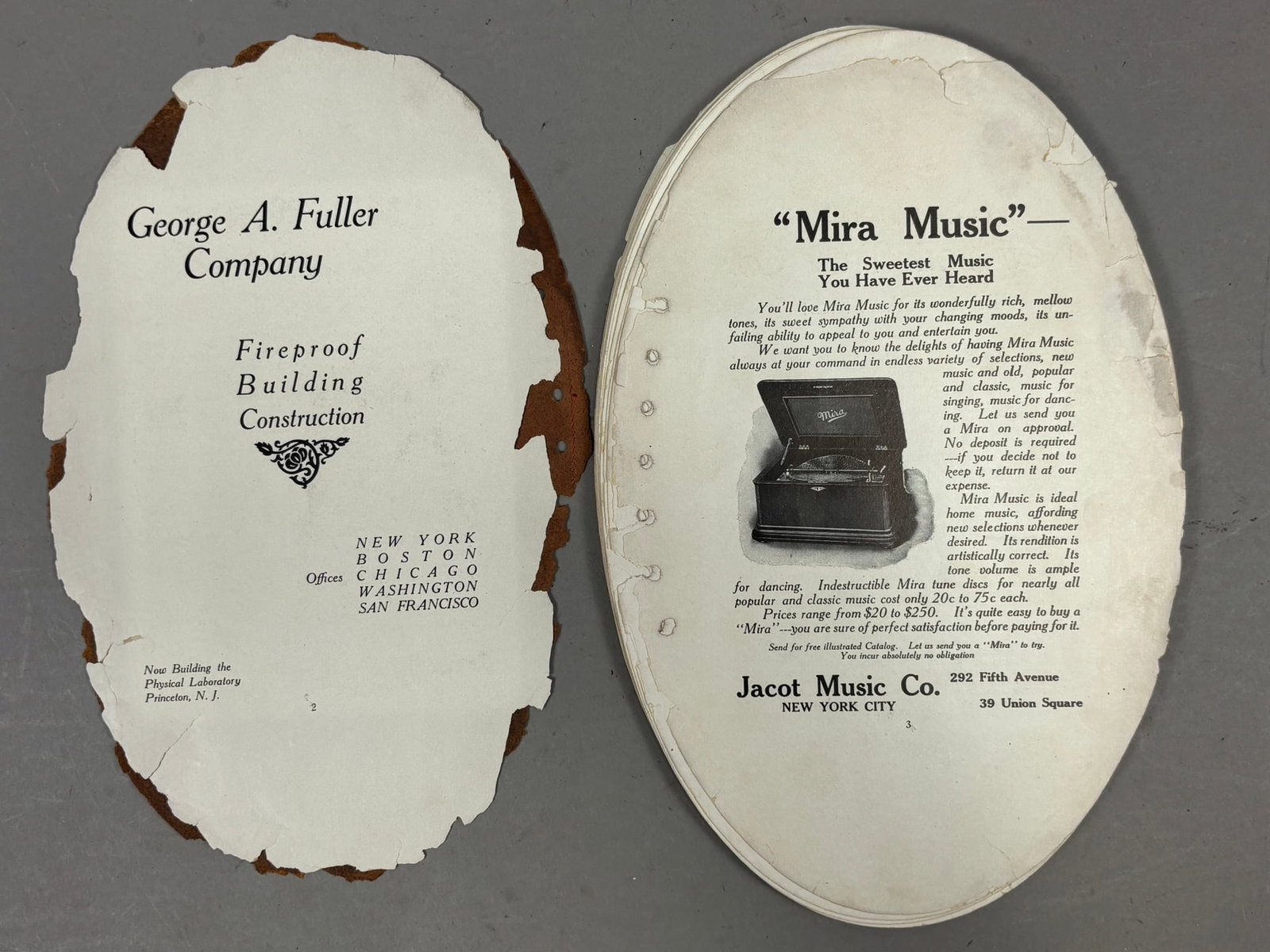 1908 Yale vs Princeton Leather Football Program - 2