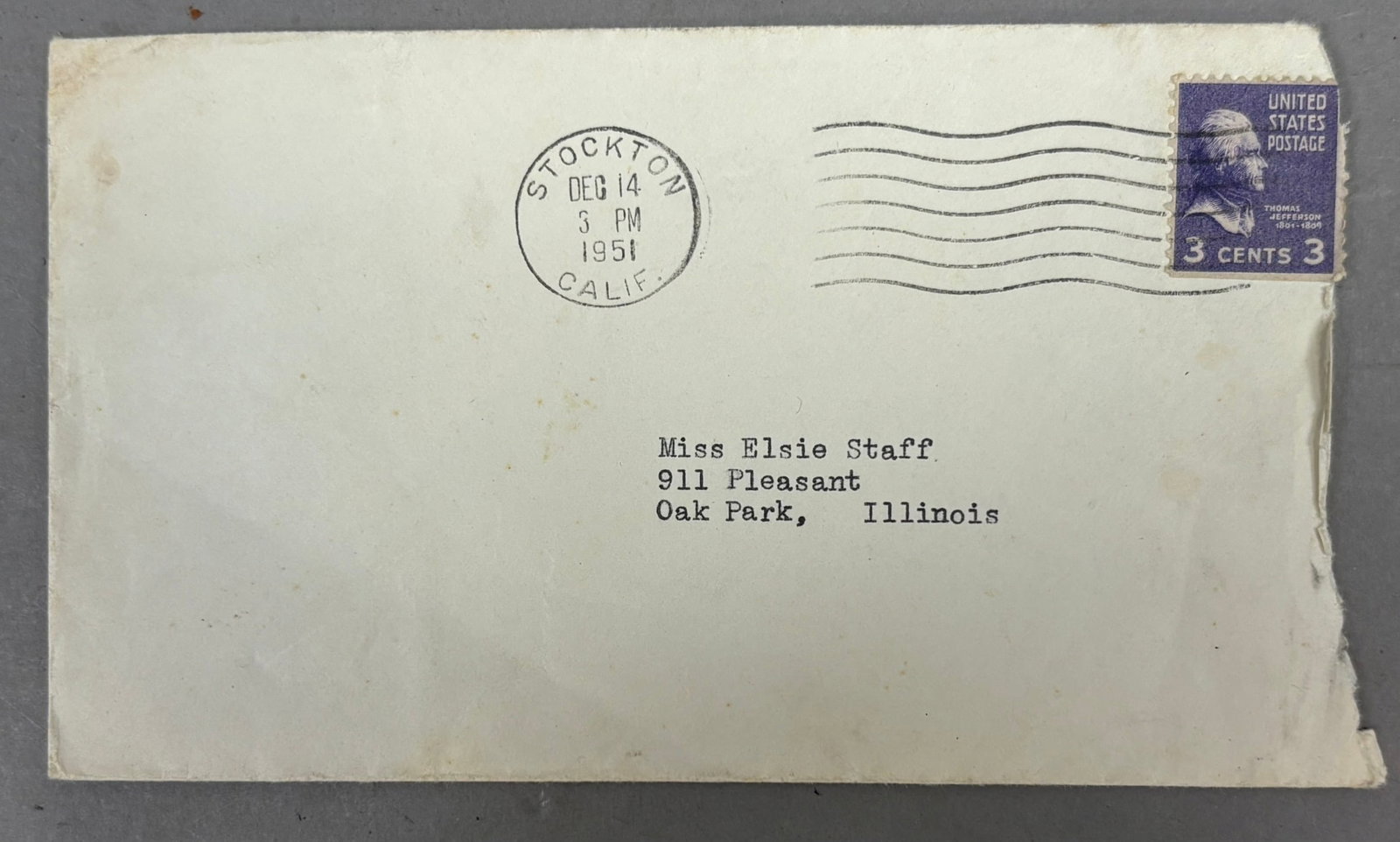 A.A. Stagg Original Signed Letter & Envelope JSA - 6