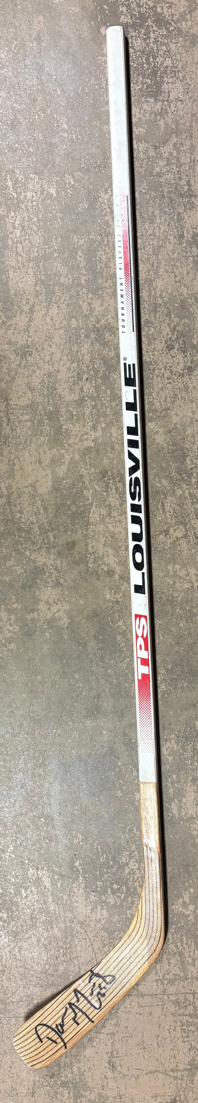 Darren McCarty Detroit Red Wings Signed Stick: PLEASE SEE ALL PHOTOS AND USE THEM AS A BETTER IDEA ON DESCRIPTION! ASK ANY QUESTIONS! PLEASE NOTE WE OFFER IN HOUSE SHIPPING & HAVE BIDDING AVAILABLE ON OUR OWN WEBSITE! If you win on LIVE