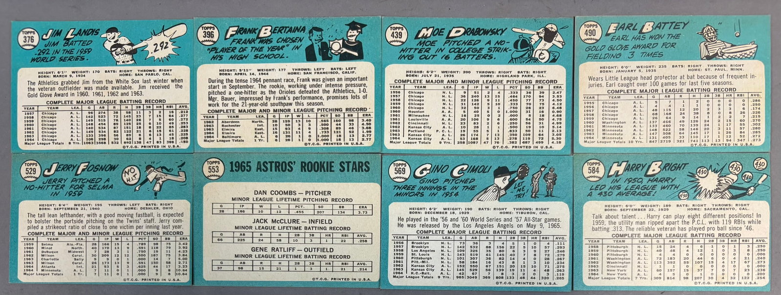 1965 Topps Duplicates Partial Baseball Card Set - 5