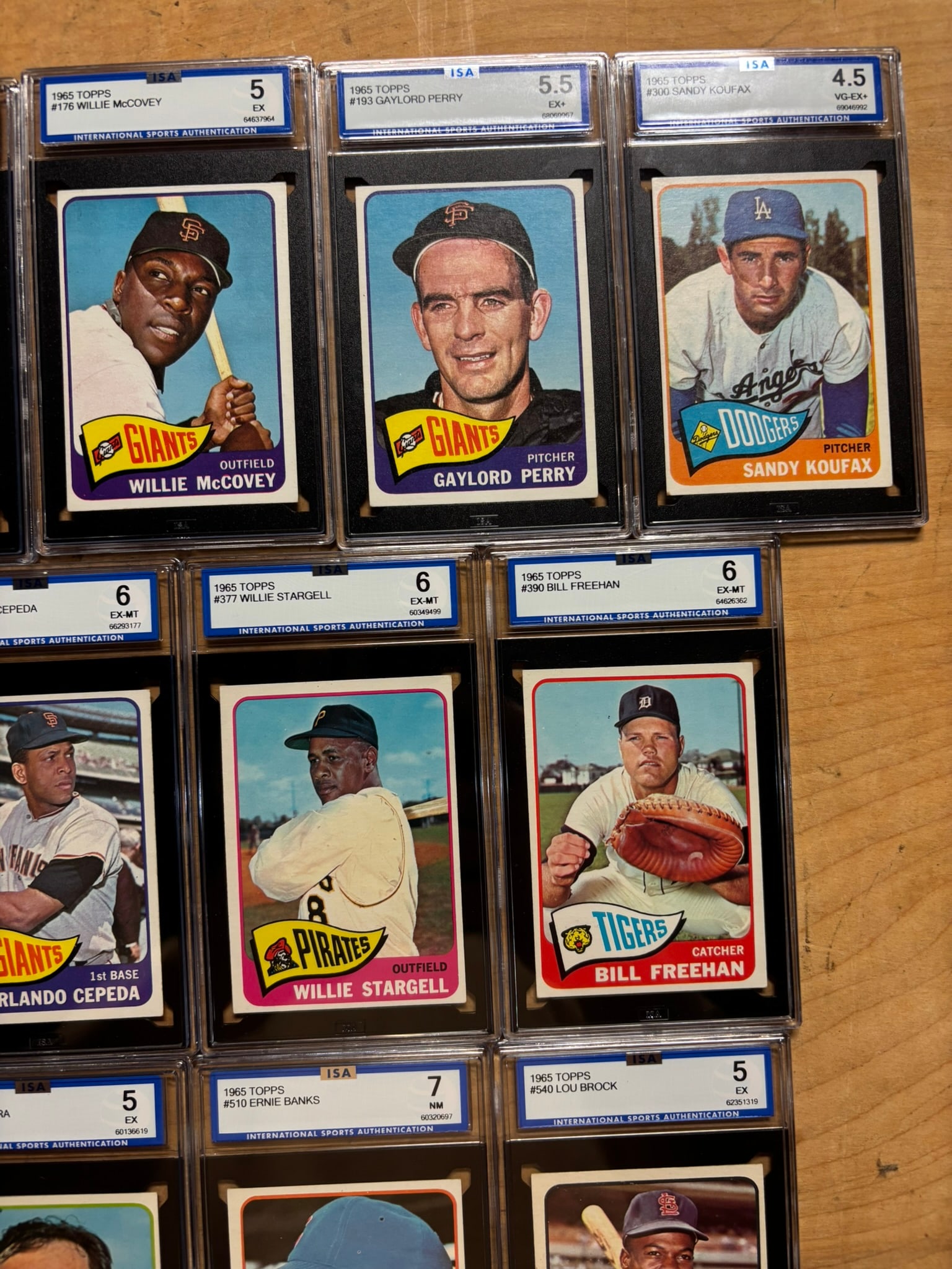 1965 Topps Partial Baseball Set MANTLE 5.5 - 15