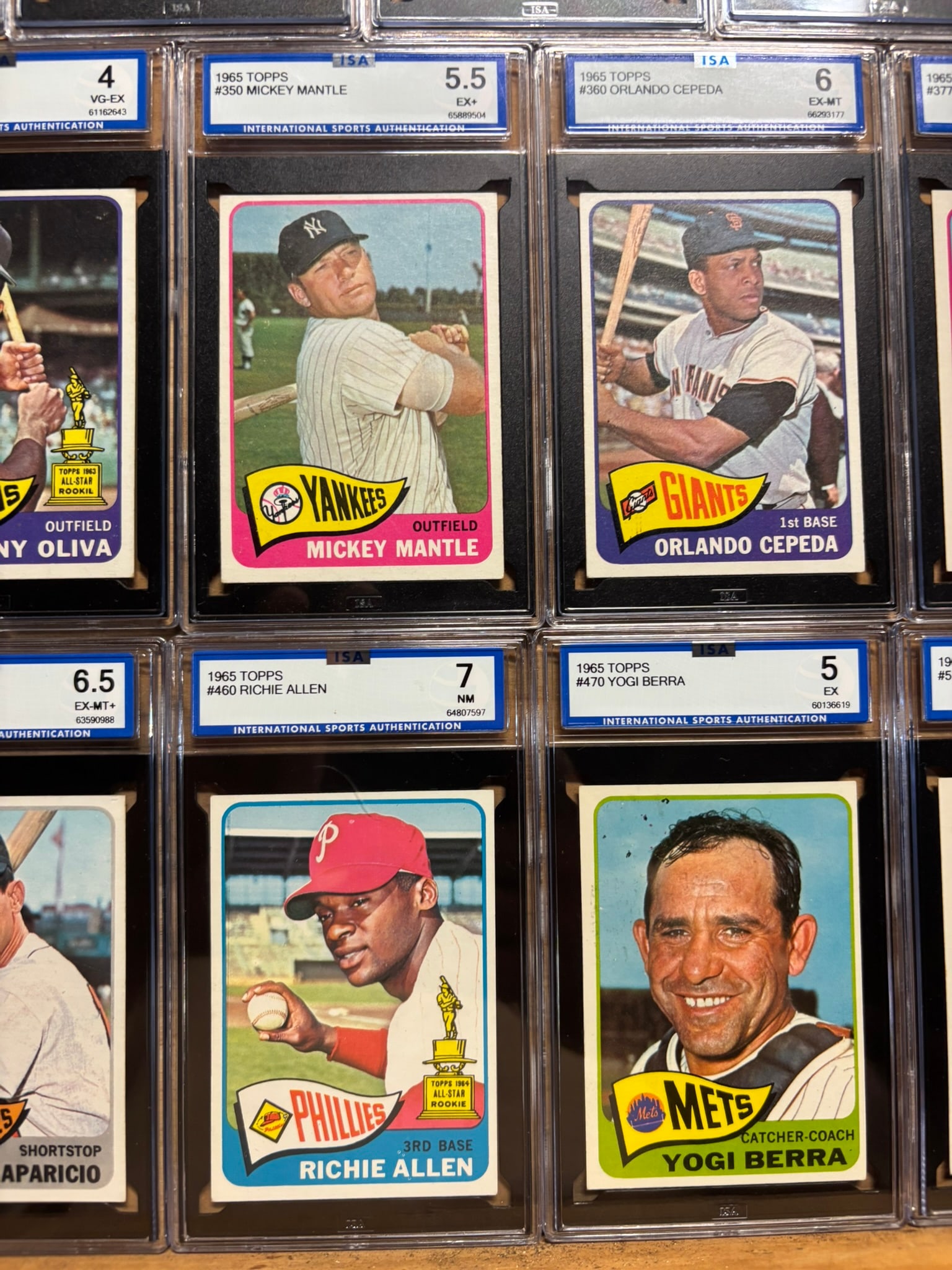 1965 Topps Partial Baseball Set MANTLE 5.5 - 17