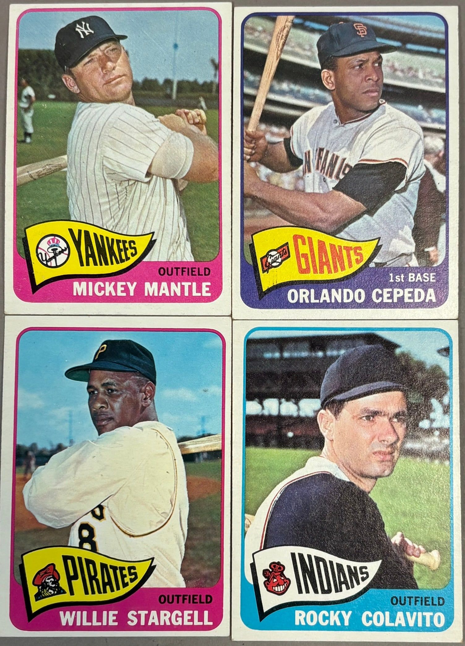 1965 Topps Partial Baseball Set MANTLE 5.5 - 8