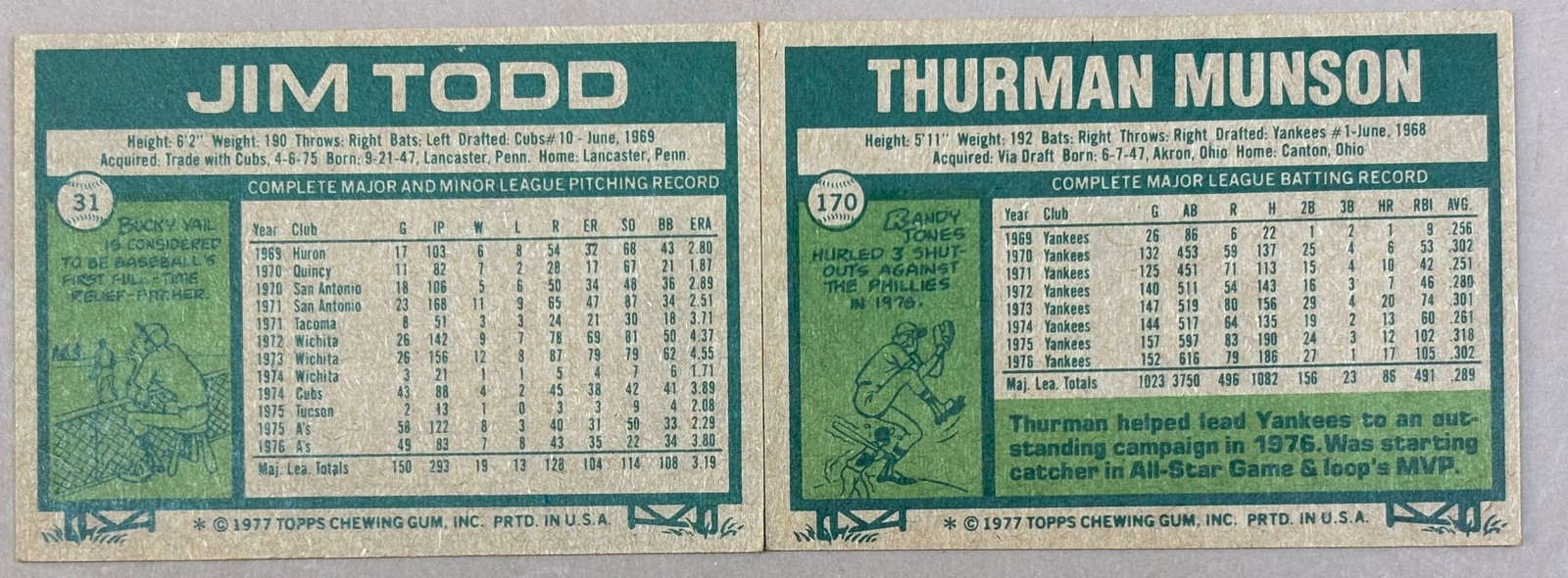 1977 Topps Baseball Partial Complete Card Set Lot - 3