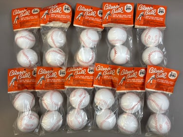 Lot 11 Original BLOOP BALL Styrofoam 50s Baseball