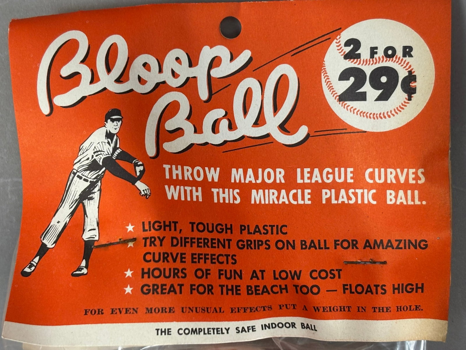 Lot 11 Original BLOOP BALL Styrofoam 50s Baseball - 4