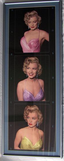 Three Poses of Marilyn Monroe: Three Poses of Marilyn Monroe - Phil Stern Photos 38" X 15"