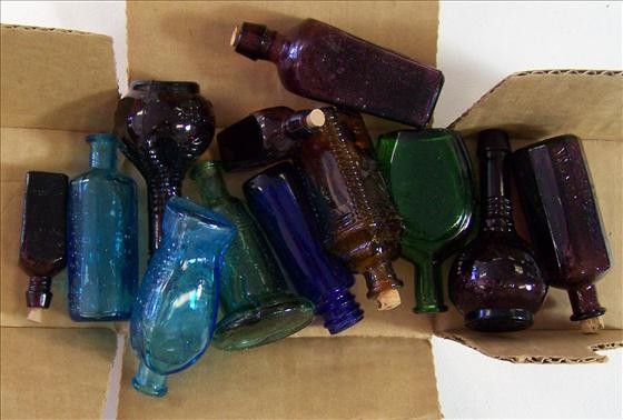 Wheaton mini repro bitters bottles: Wheaton mini repro bitters bottles - from the sixties