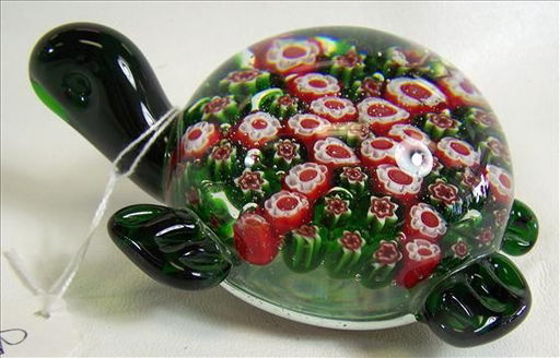 large murano glass turtle