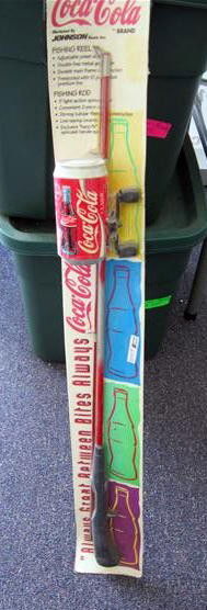 coca cola fishing rod and reel