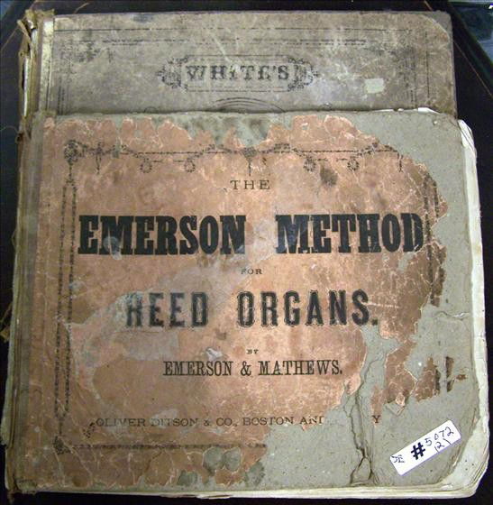2 books - Reed Organs: 2 books - Reed Organs - Emerson Method - 1872 - by Emerson and Mathews