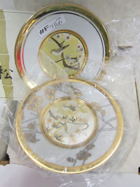 2 small plates with box Hamilton: 2 small plates with box Hamilton-Early Spring-Friendship-By James Smith-Chokin plates6"