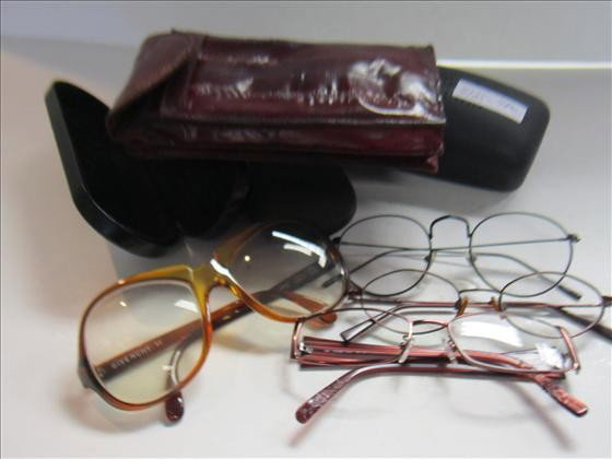 4 pair glasses in cases: 4 pair glasses in cases- Fendi-GivenchyAnne Klein-