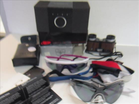 3 pc glasses and binoculars-Selsi-E: 3 pc glasses and binoculars-Selsi-E Wire-Glitter gulch-Bolle boxes and straps