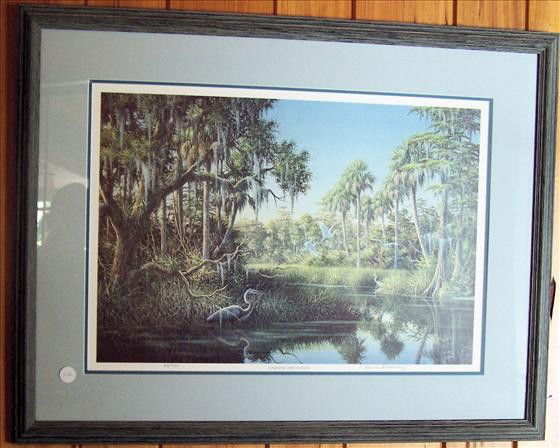 Framed Picture "Sunshine and Shadow": Framed Picture "Sunshine and Shadow" Ben W. Essengurg 44/500 36" X 27"
