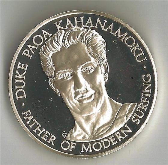 Sterling Silver Round - Duke Paoa Kahanamoku: Sterling Silver Round - Duke Paoa Kahanamoku - .940 ozt