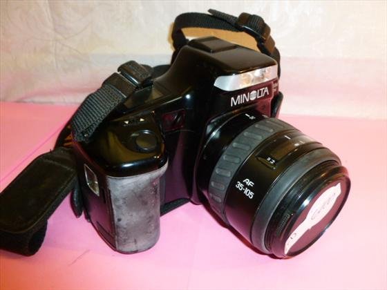 Camera - Minolta Maxxum 5000i-lens AF35-105- with strap: Camera - Minolta Maxxum 5000i-lens AF35-105- with strap-#18135242-works??