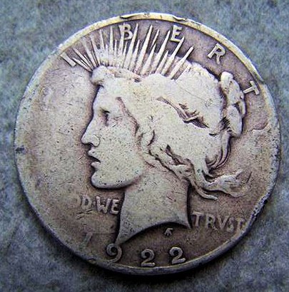 1922D Peace Silver Dollar: 1922D Peace Silver Dollar