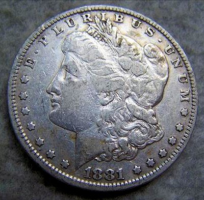 1881O Morgan Silver Dollar: 1881O Morgan Silver Dollar