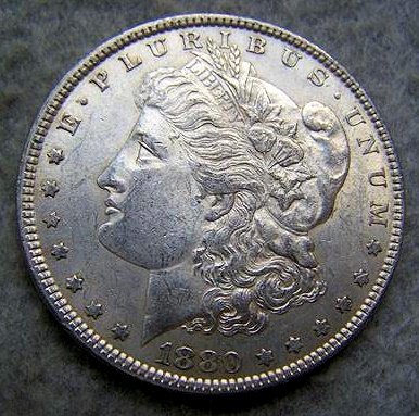 1880 Morgan Silver Dollar: 1880 Morgan Silver Dollar